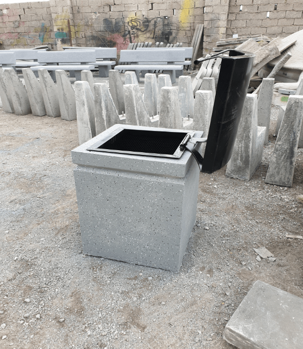 سطل زباله سنگی ایستاده